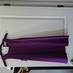 Loft A-line purple sleeveless dress